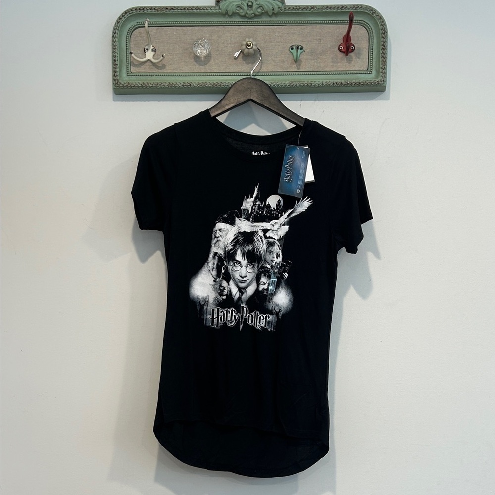 Harry Potter Graphic T-Shirt Black medium women’s new short sleeve